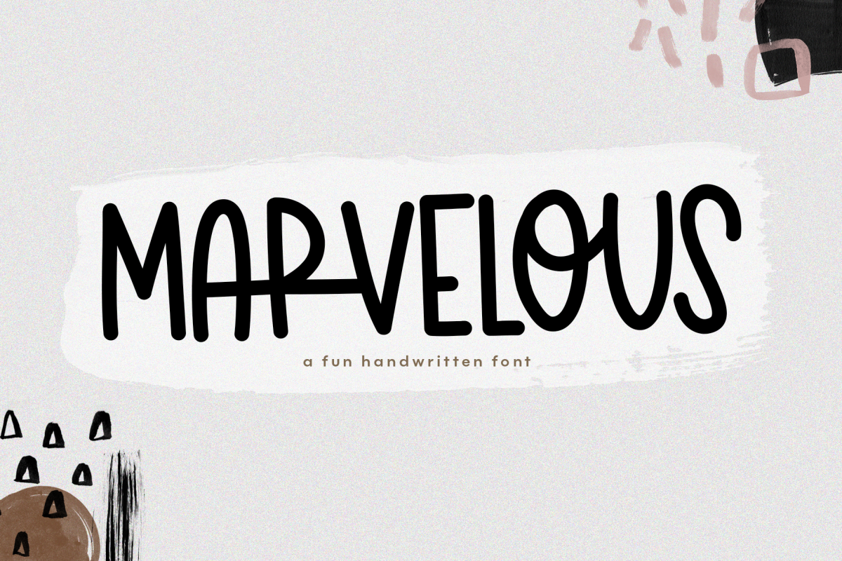 Marvelous - A Fun & Quirky Handwritten Font example image 1