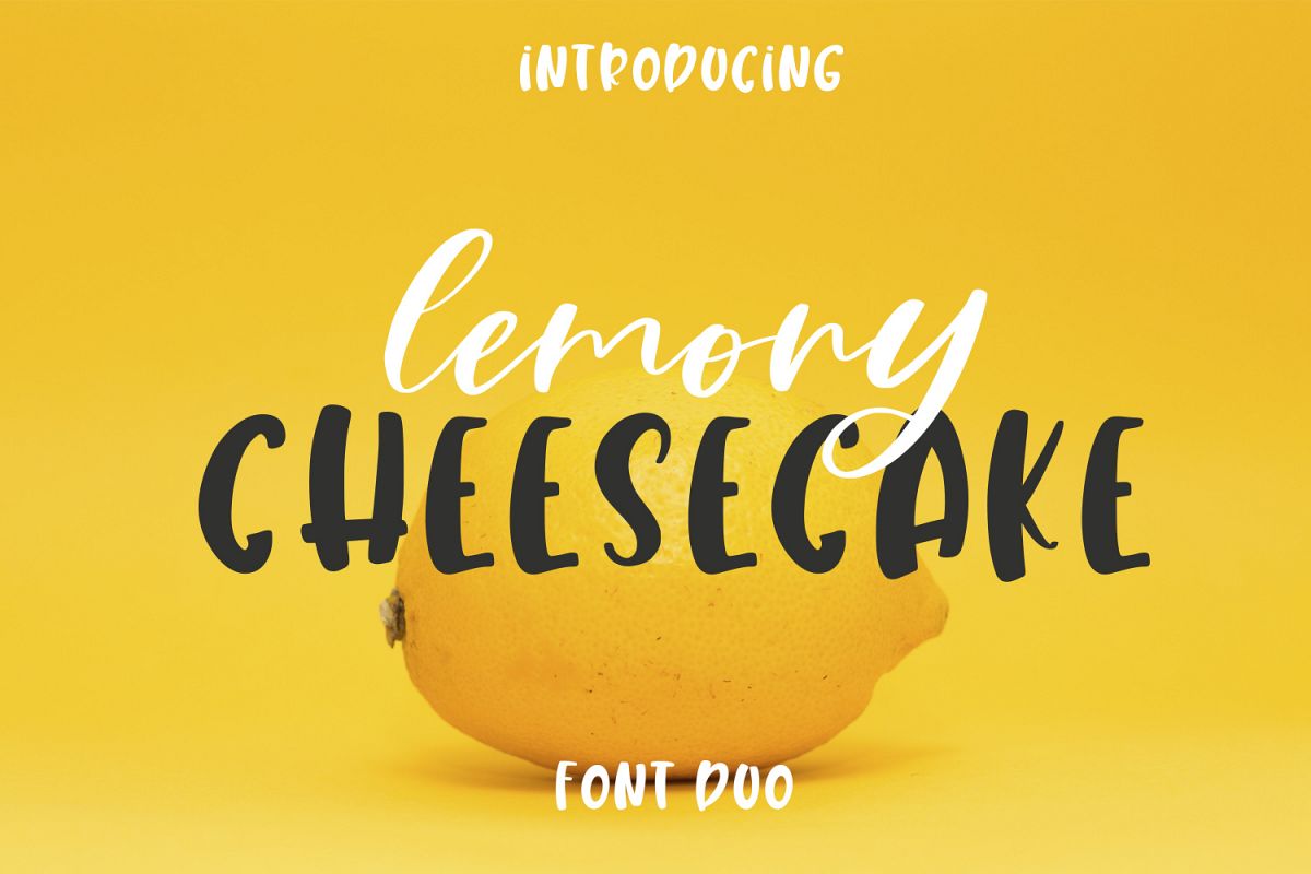 Lemony Cheesecake Font Duo example image 1