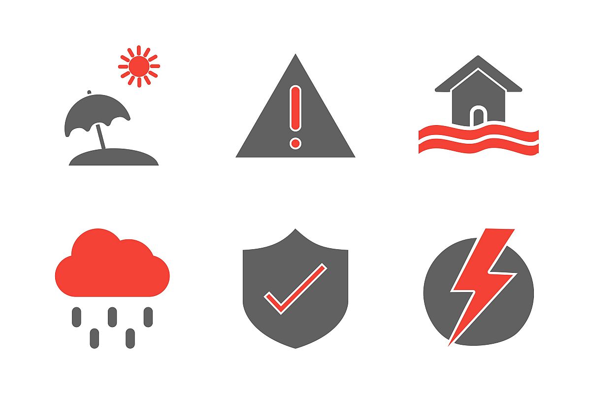 Set Of Weather And Season Icons example image 1