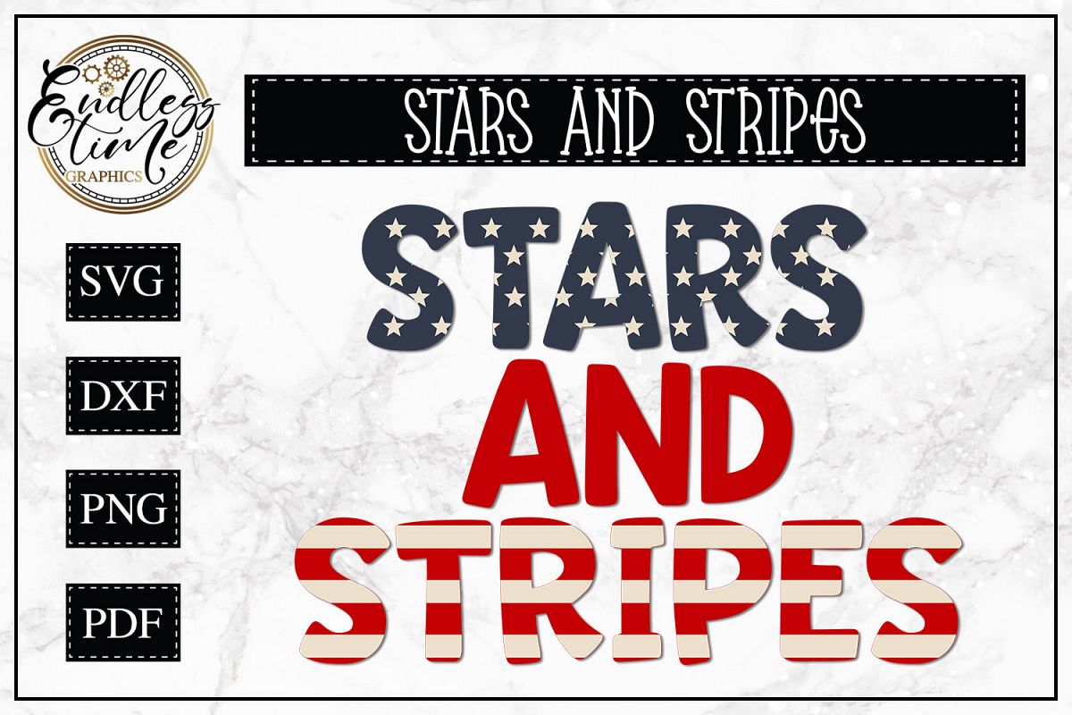 Stars and Stripes - A Layered Patriotic SVG example image 1