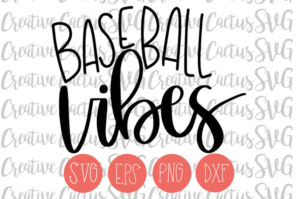 Baseball Vibes SVG example image 1