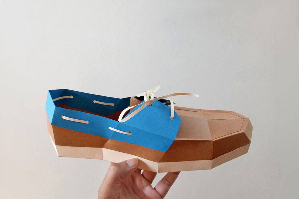 DIY Boat Shoe - 3d papercrafts example image 1