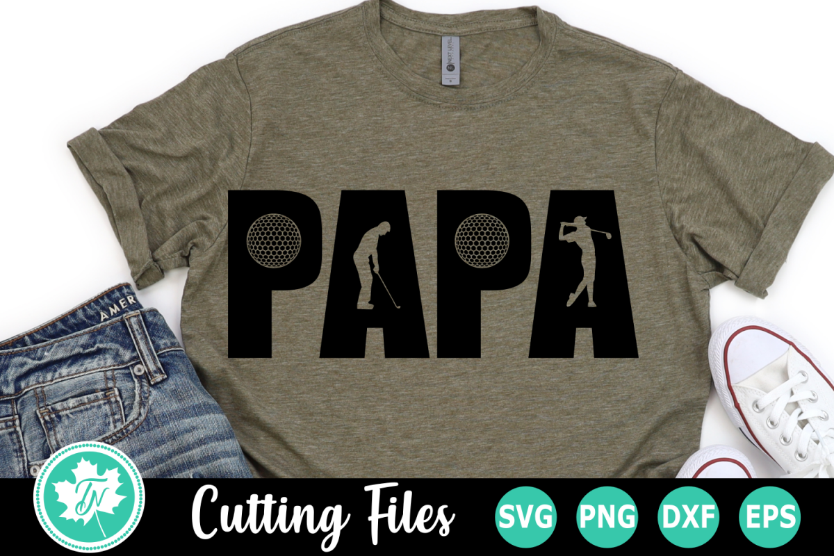 Download Papa Golf - A Father's Day SVG Cut File (268480) | Cut Files | Design Bundles