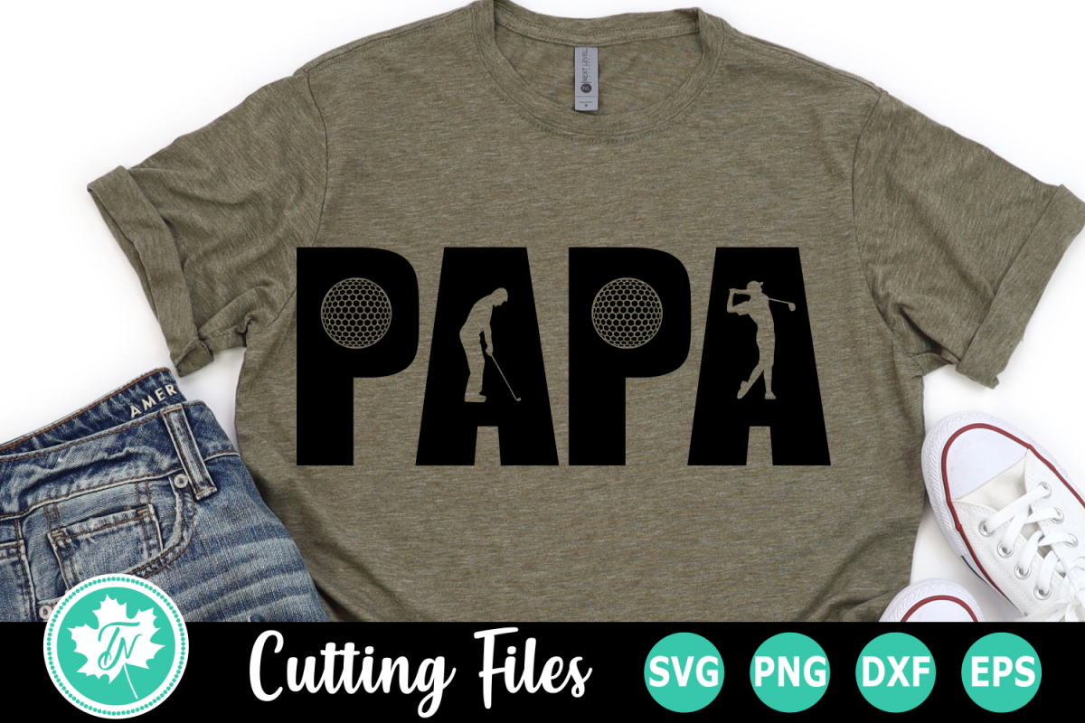 Papa Golf - A Father's Day SVG Cut File (268480) | Cut ...