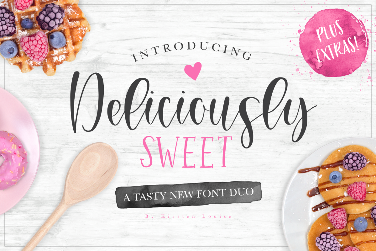 Deliciously Sweet Font Duo example image 1