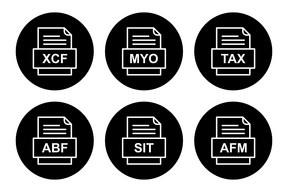 Set Of File Formats Icons example image 1