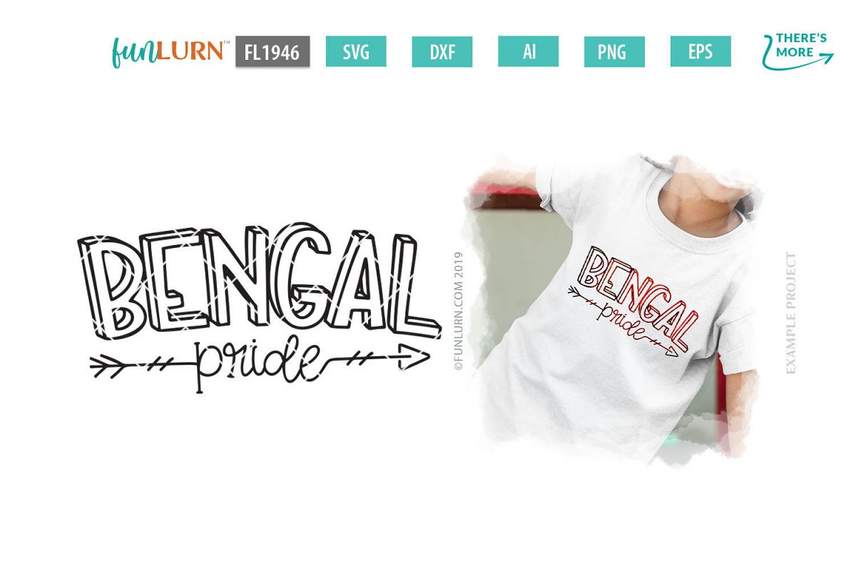Bengal Pride Team SVG Cut File example image 1