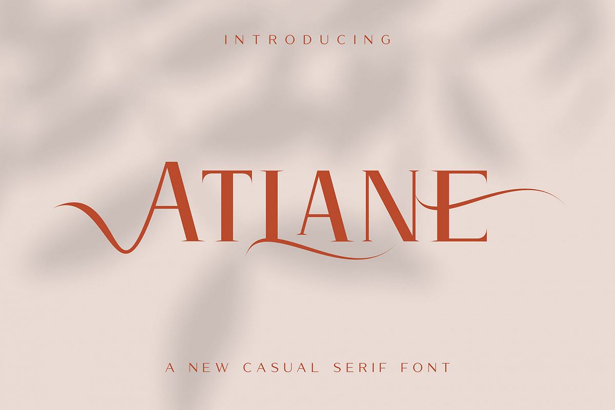Atlane Casual Serif Font example image 1