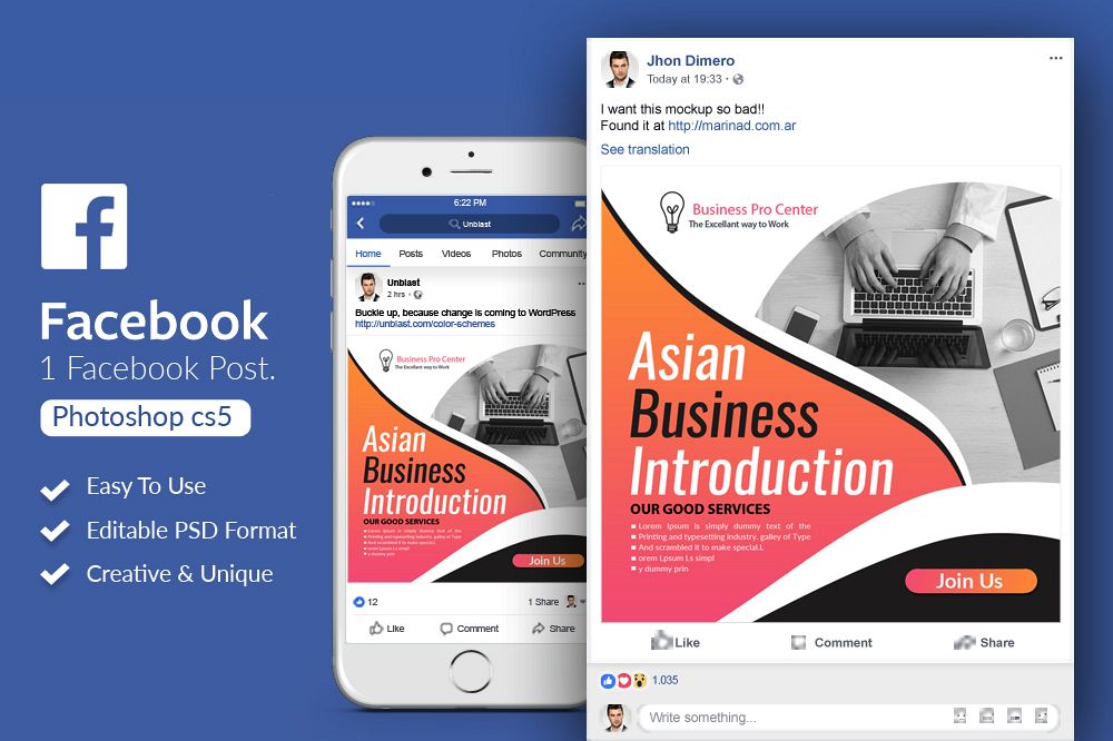 Business Facebook Post Banners example image 1