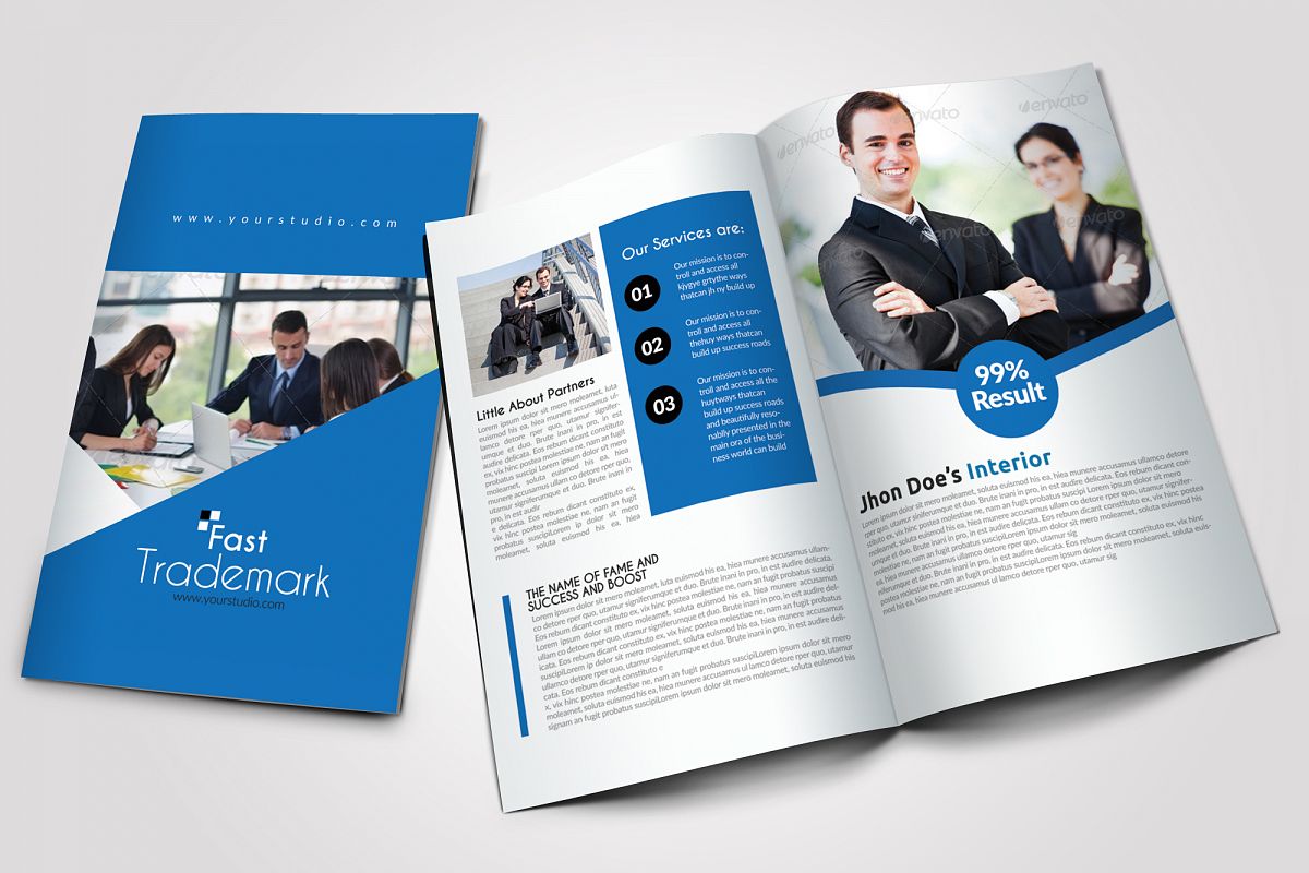 Business Dealing Bifold Brochure example image 1