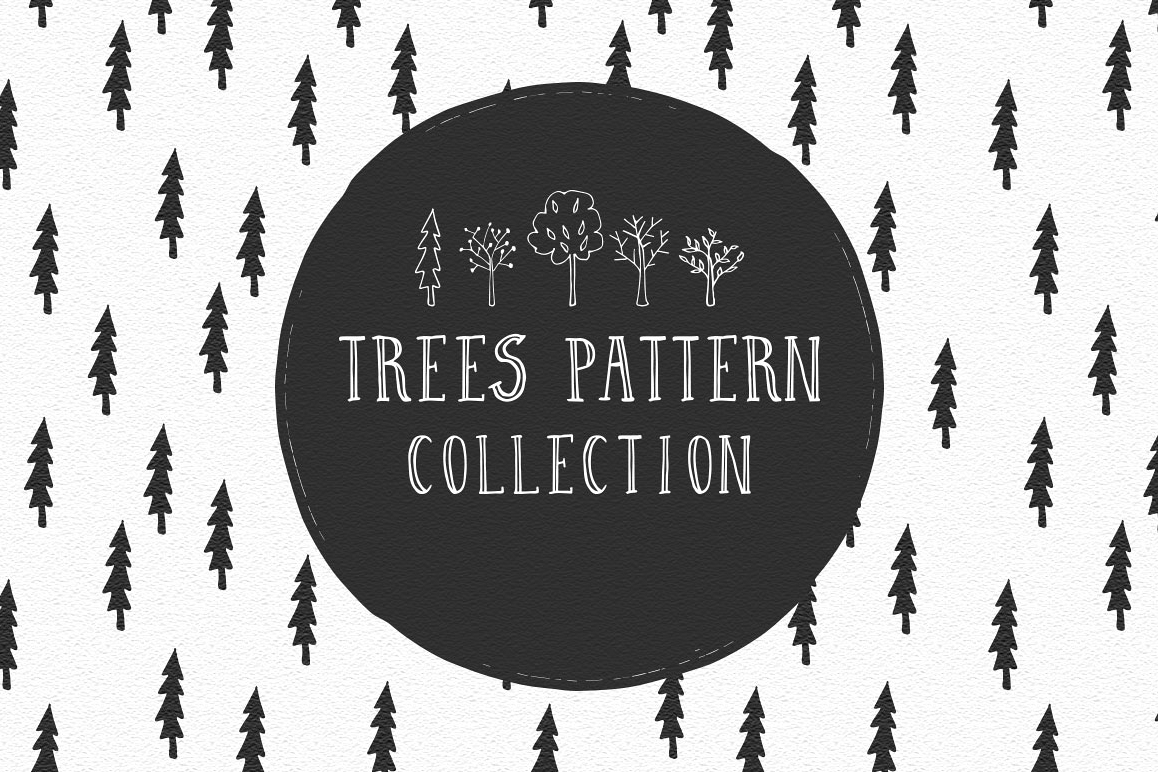 Trees pattern collection example image 1