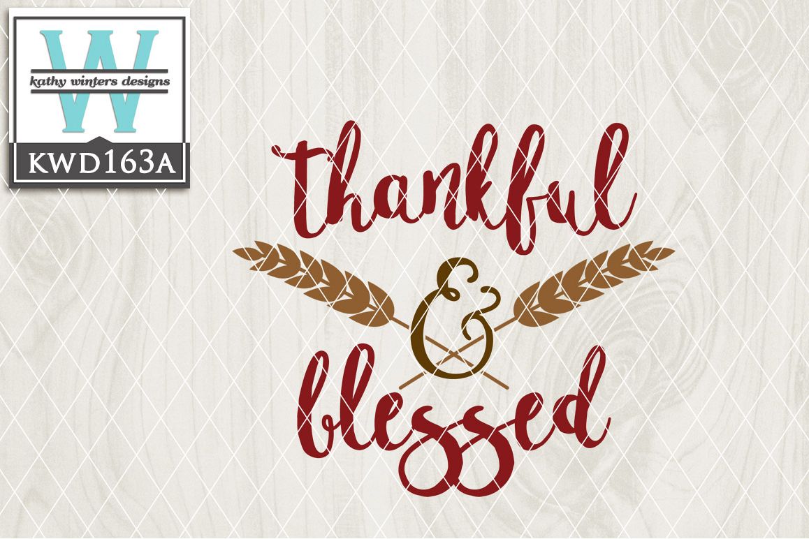 Thankful Cutting File KWD163A example image 1