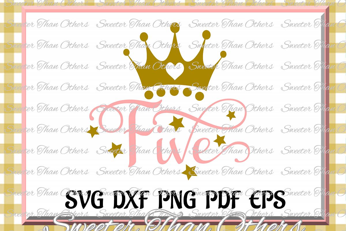 Fifth Birthday SVG, 5th Birthday svg example image 1