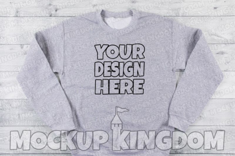 Unisex Crew Neck Sweatshirt Mockup example image 1