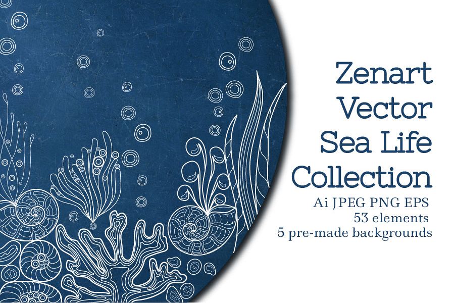 Zenart Vector Sea Life Collection example image 1