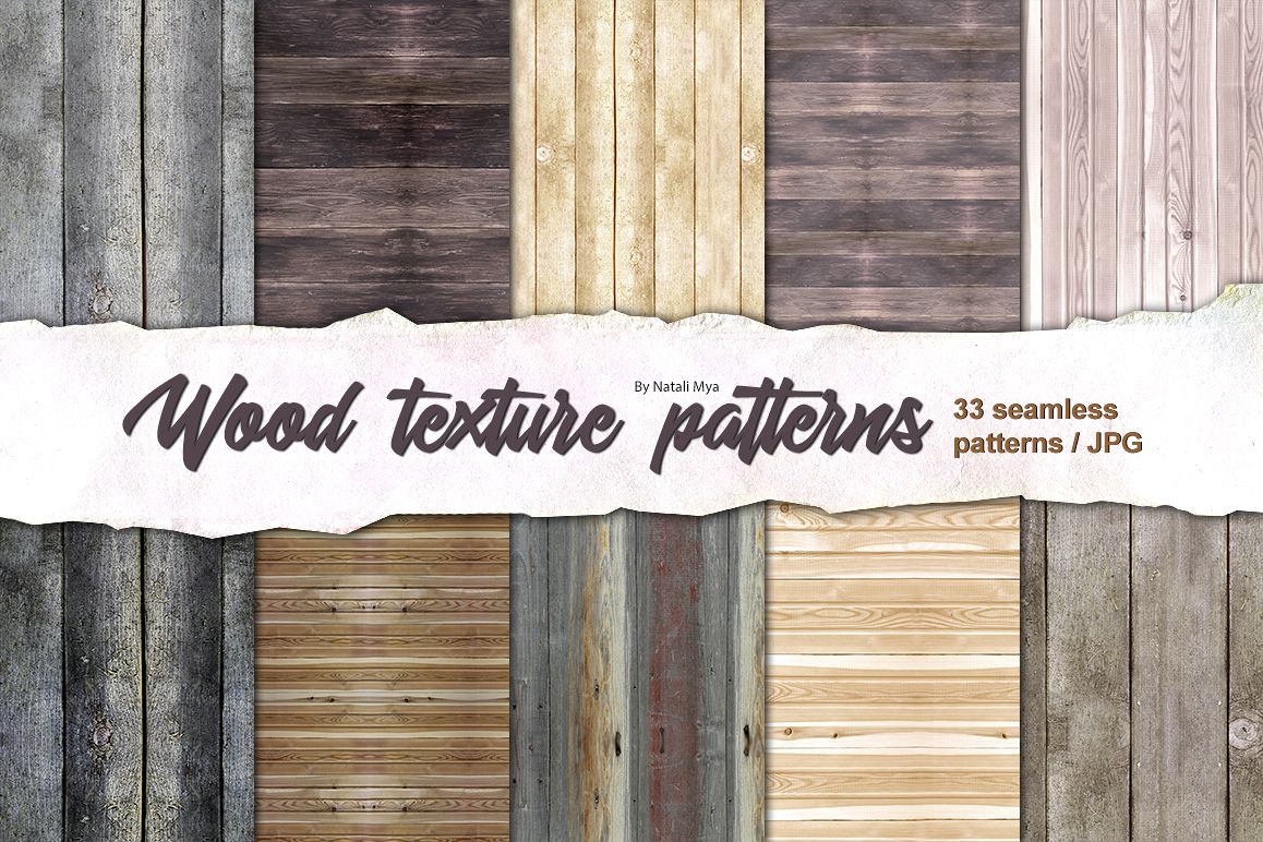 33 wood seamless patterns example image 1