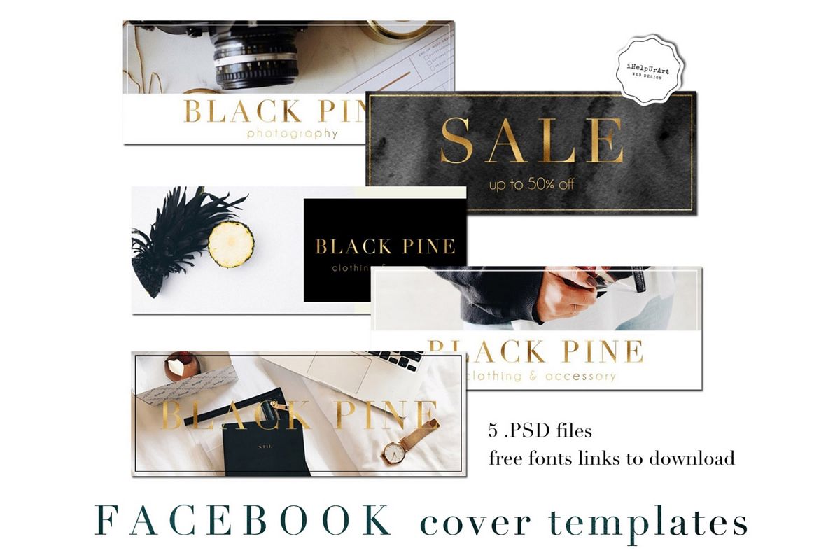 Facebook Cover Template - PSD example image 1