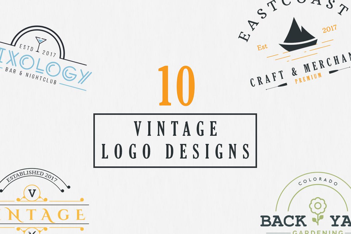 10 Vintage Logo Designs example image 1