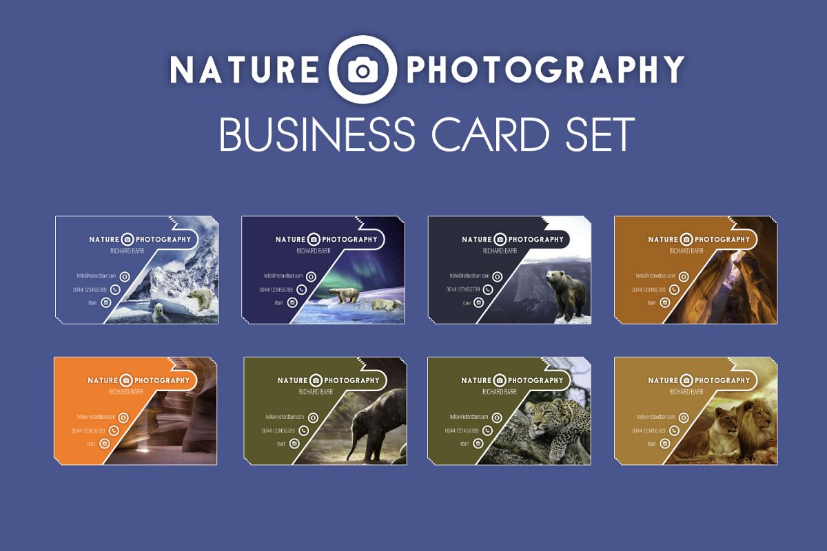 Nature Photography Business Card Set example image 1