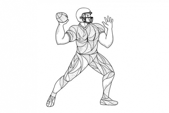 Quarterback Throwing Action Zentagle example image 1