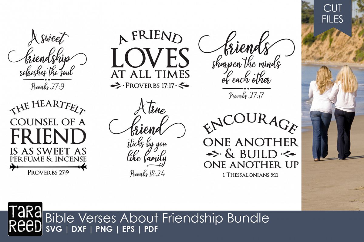 Download Bible Verses about Friendship Bundle (101907) | Cut Files ...