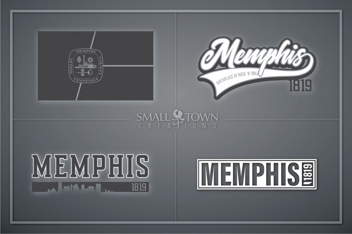 Memphis, Birthplace of Rock & Roll, Tennessee, PRINT, & CUT example image 1