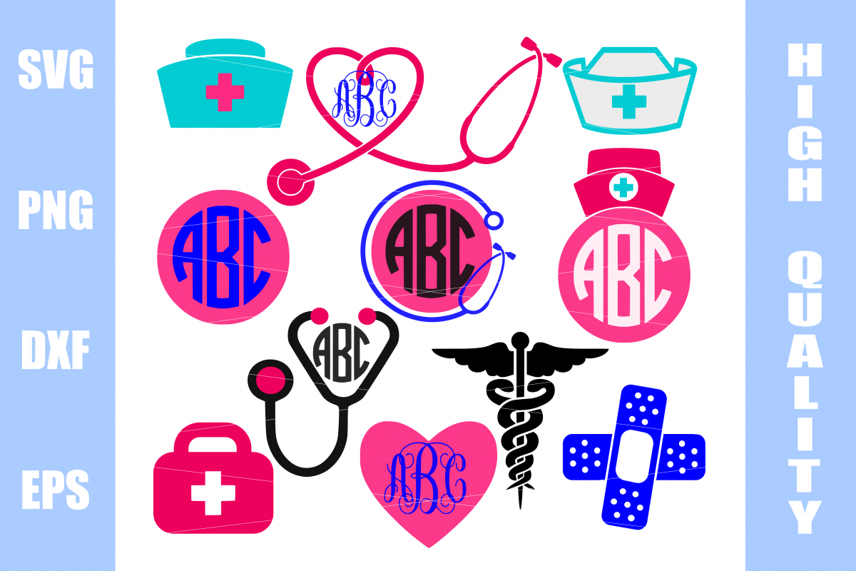 Nurse Monogram Bundle example image 1