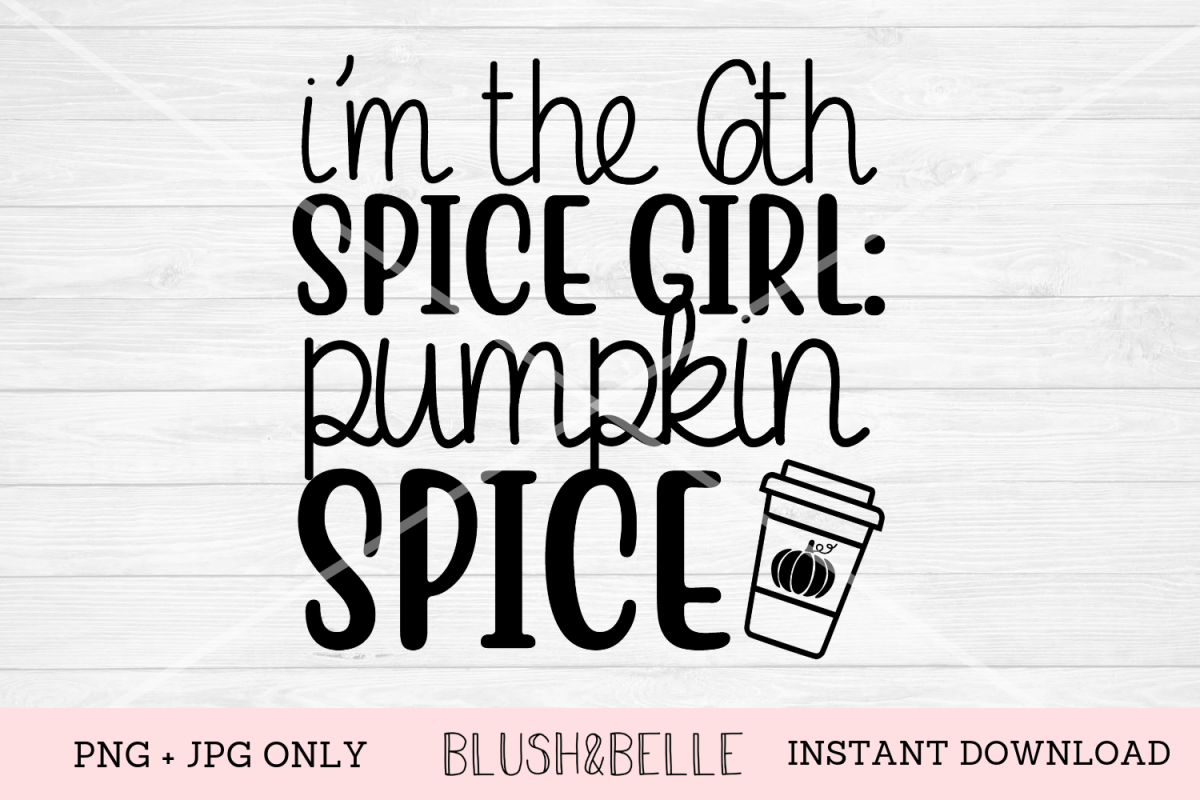 6th Spice Girl, Pumpkin Spice - PNG, JPG example image 1