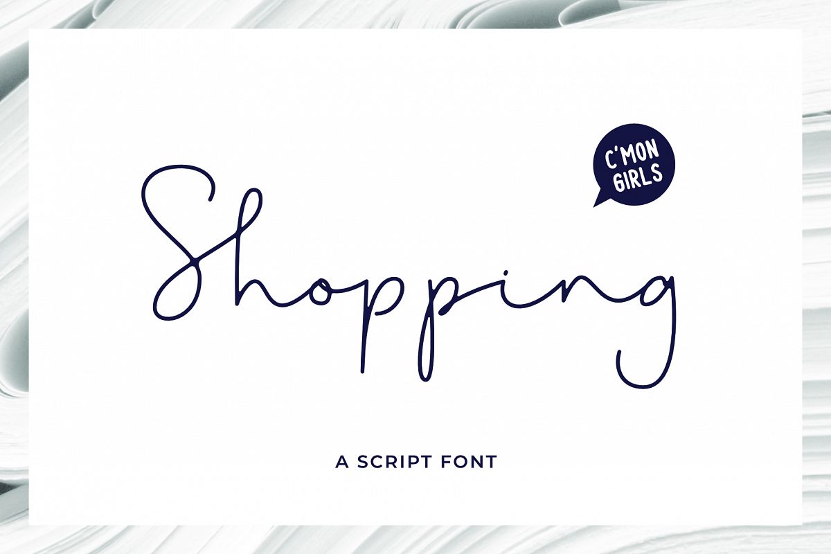 Shopping Font example image 1