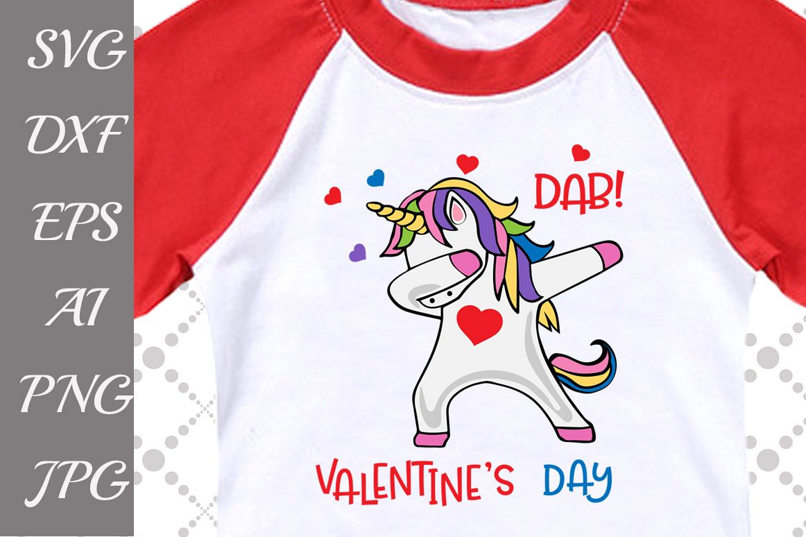 Dab Valentine's Day Svg example image 1