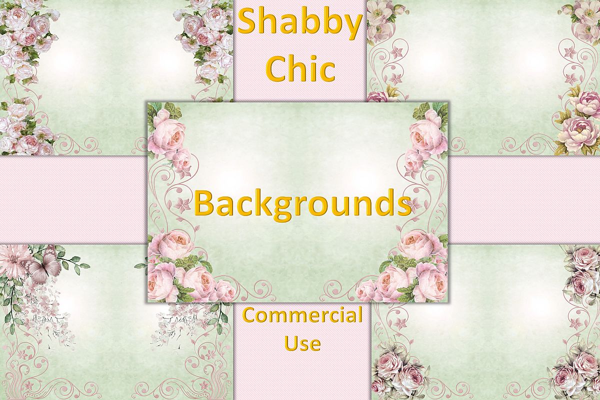 Shabby Chic Backgrounds Journaling or scrapbooking CU. example image 1