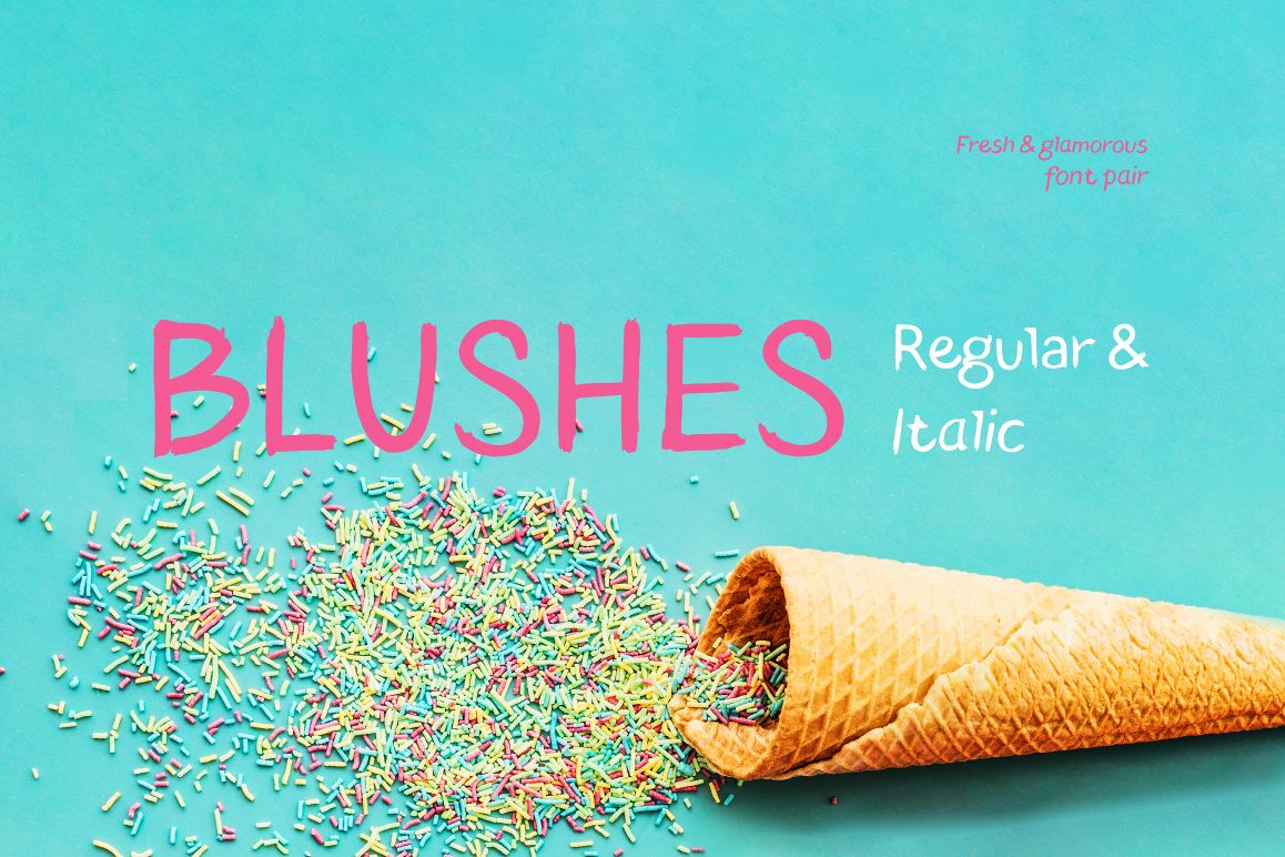 Blushes Regular & Blushes Italic example image 1