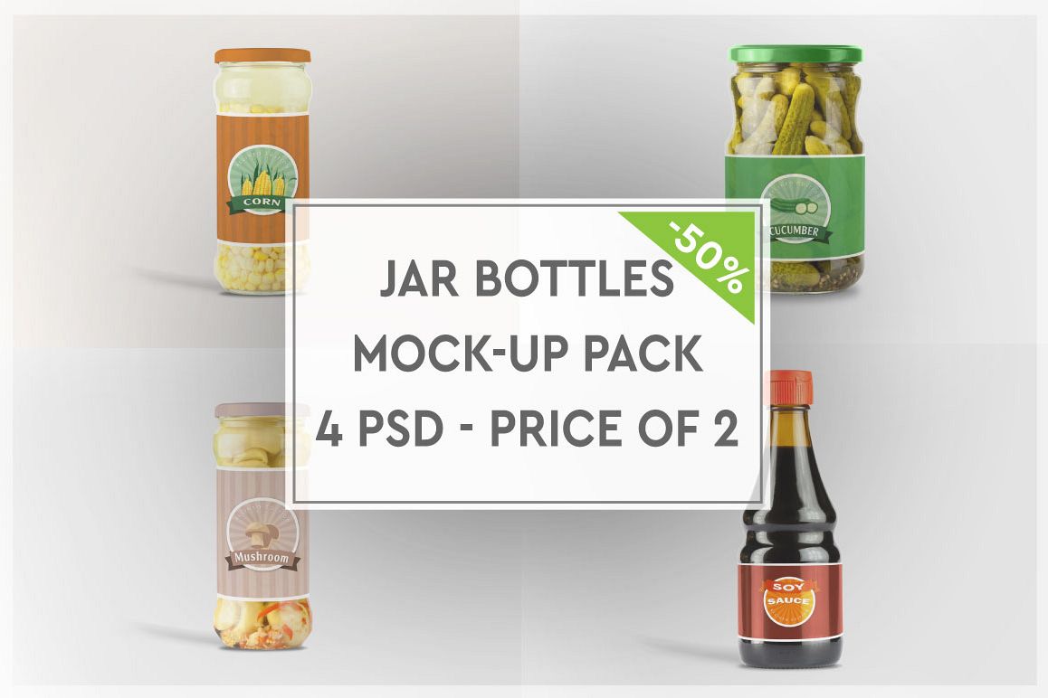 Bottles Mock-up Pack #6 example image 1