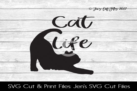Cat Life SVG Cut File example image