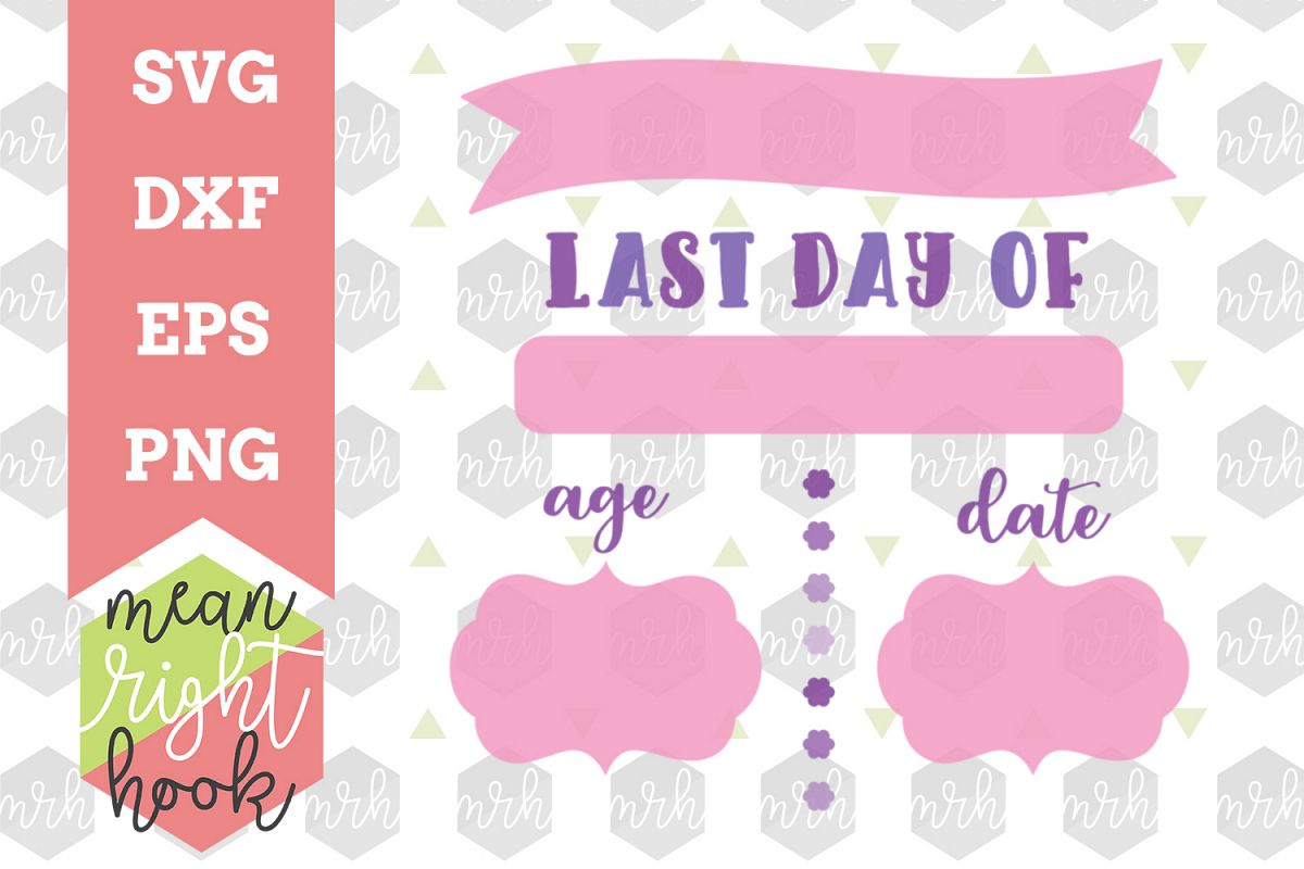 Last Day of School Board SVG | School Design - SVG, EPS, DXF, PNG vector files for cutting machines like the Cricut Explore & Silhouette example image 1