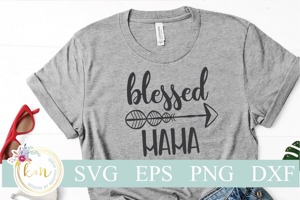 Blessed Mama Cut File Set example image 1