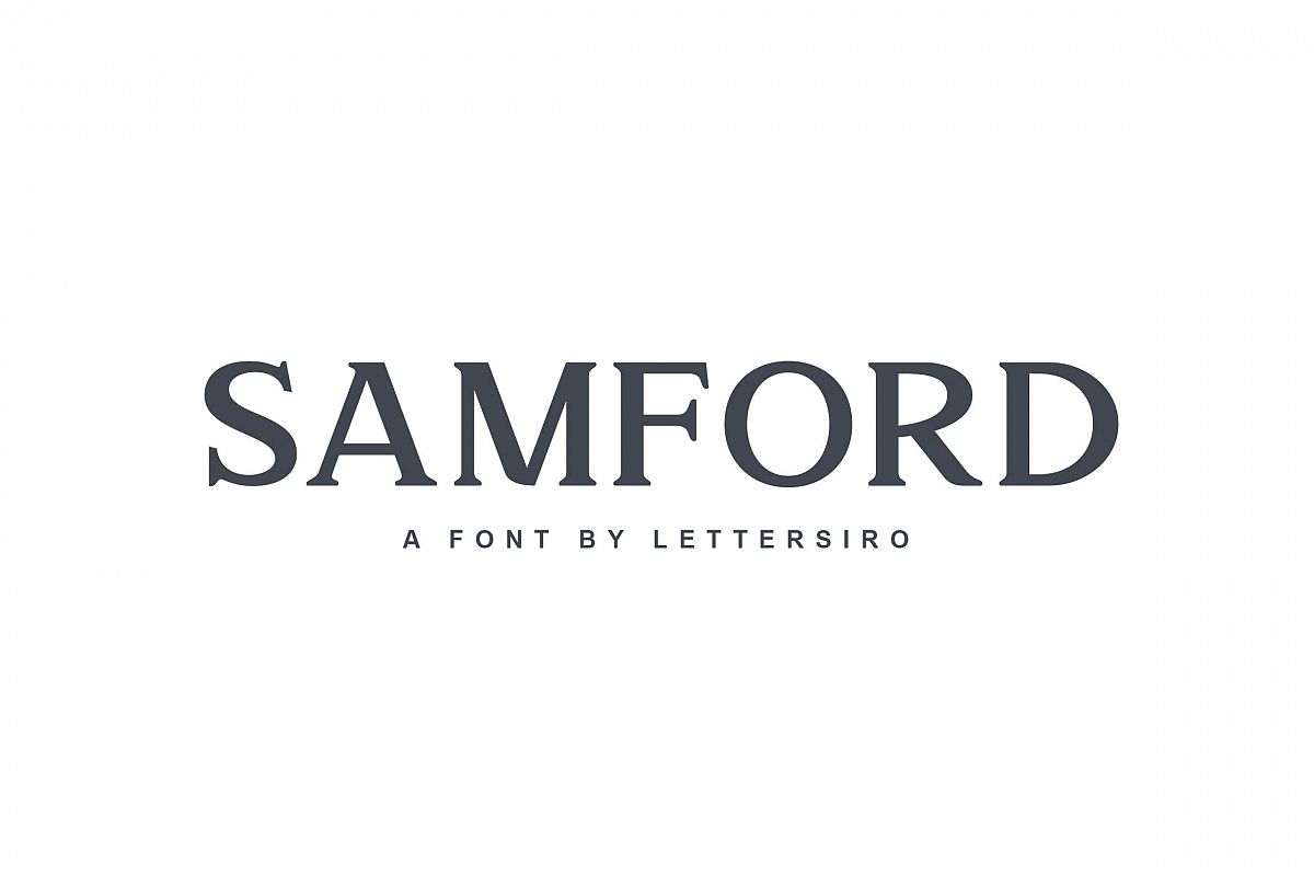 Samford font example image 1