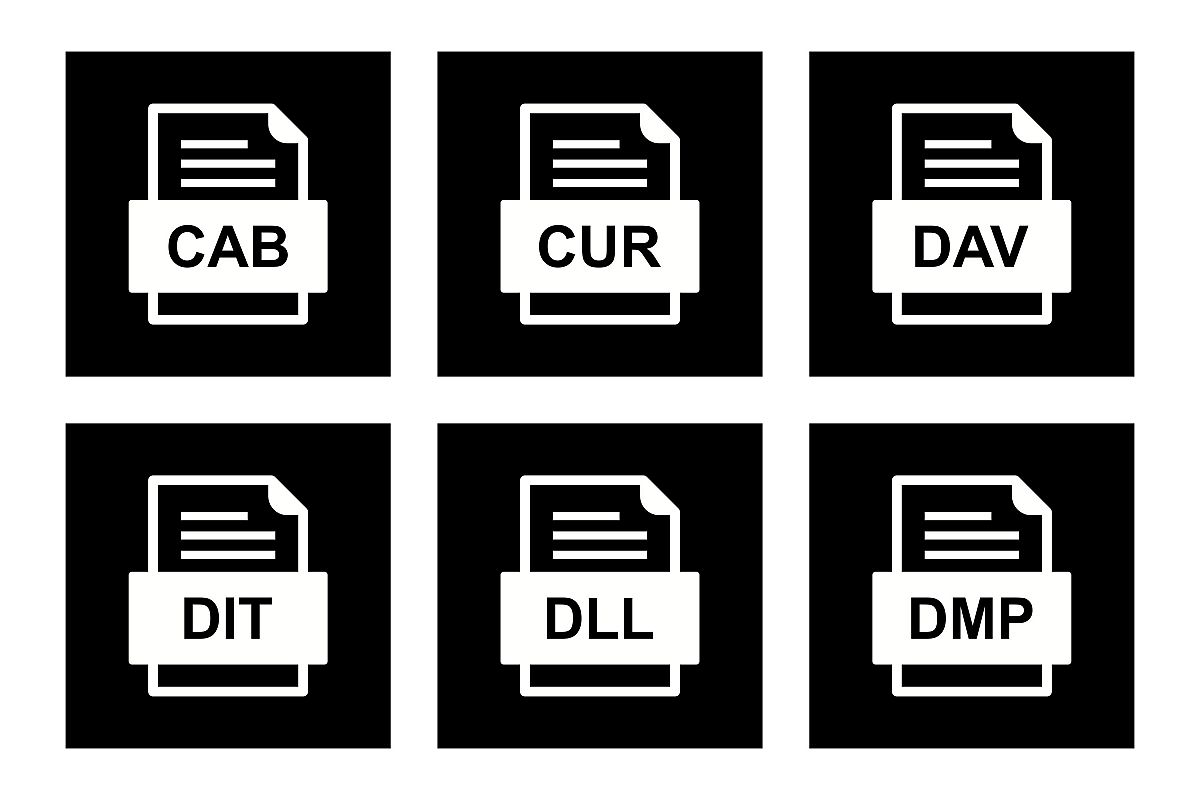 Set Of File Formats Icons example image 1