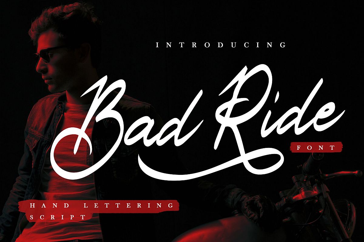 Bad Ride - Handlettering Script example image 1