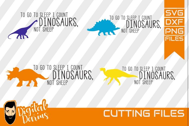 4x Dinosaur Svg , T-Rex Svg, Animals, Jurassic Silhouette example image 1