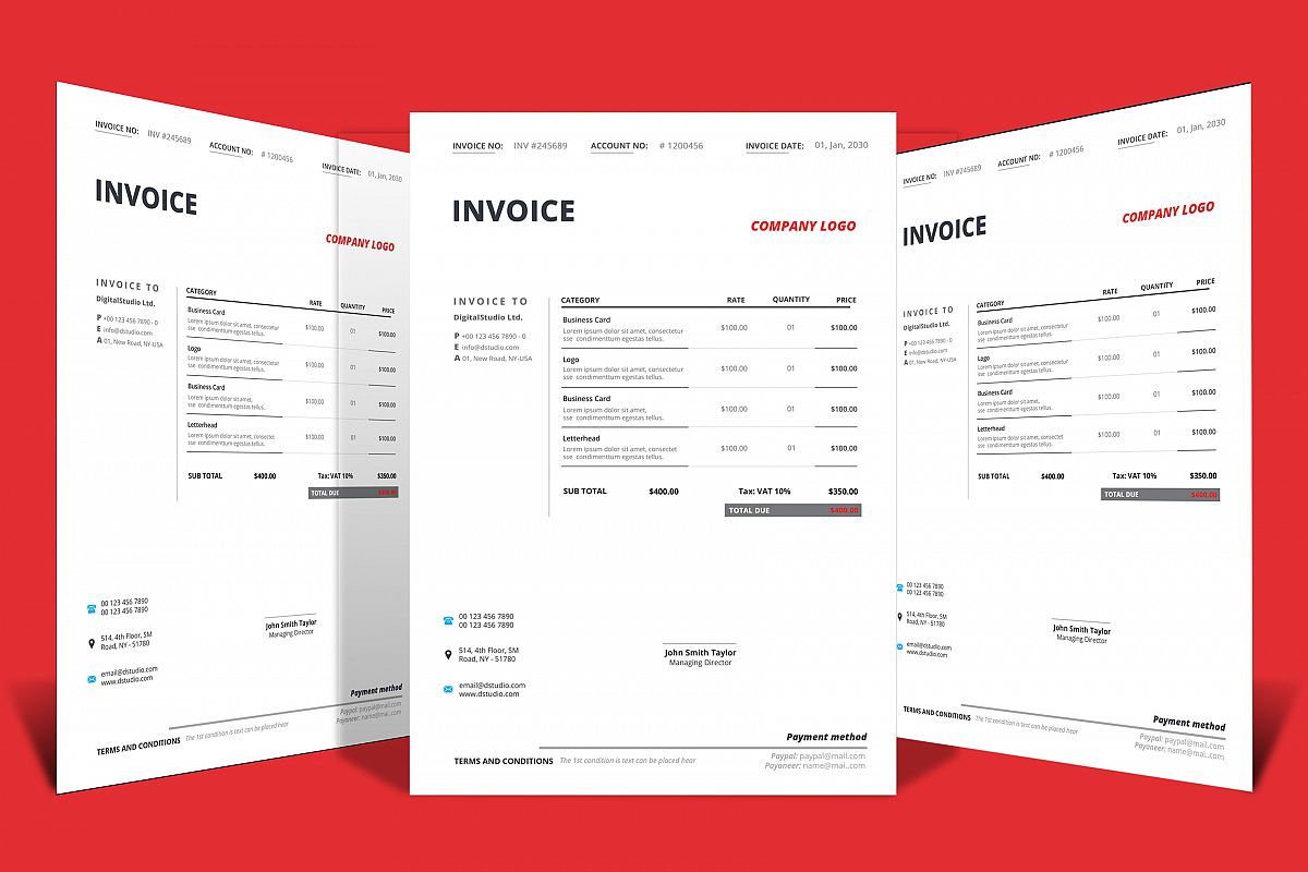 Invoice example image 1