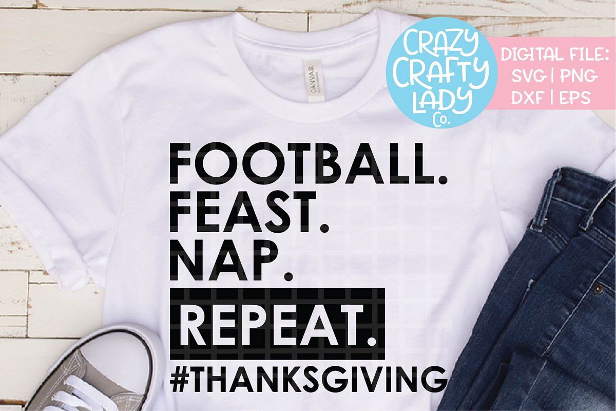 Football Feast Nap Repeat SVG DXF EPS PNG Cut File example image 1