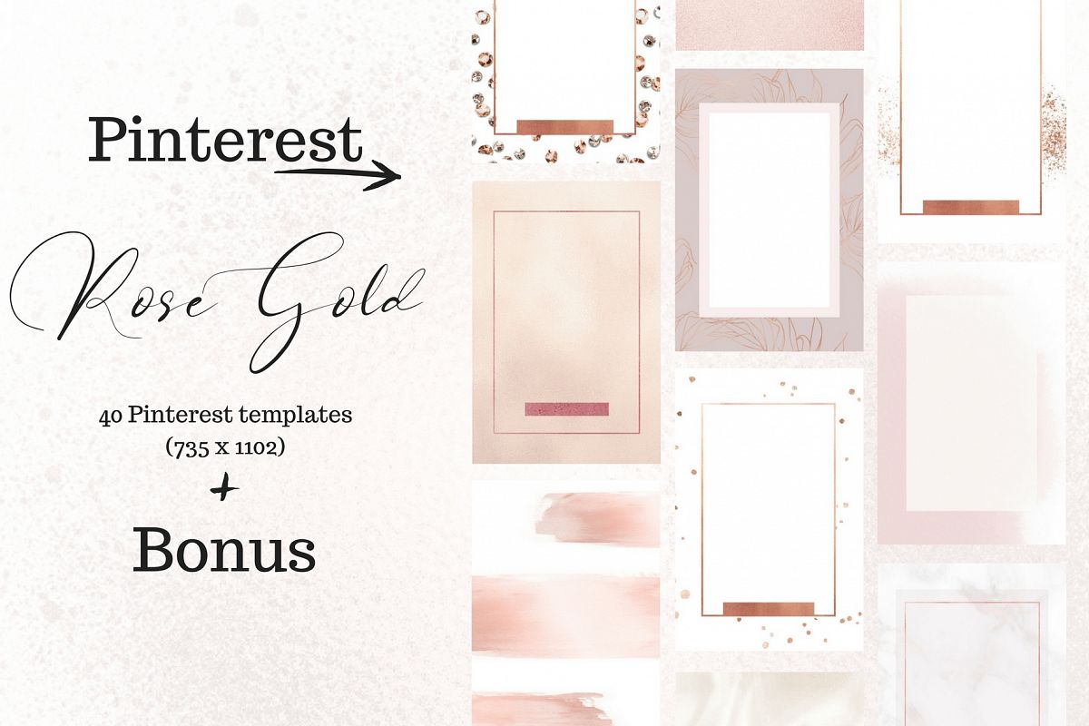 Pinterest rosé gold bundle example image