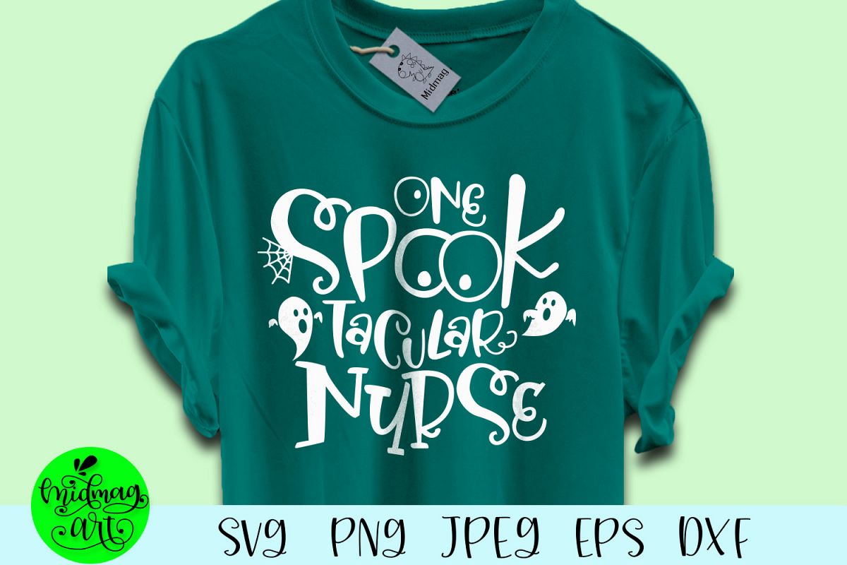 One spooktacular nurse svg, nurse halloween svg example image 1