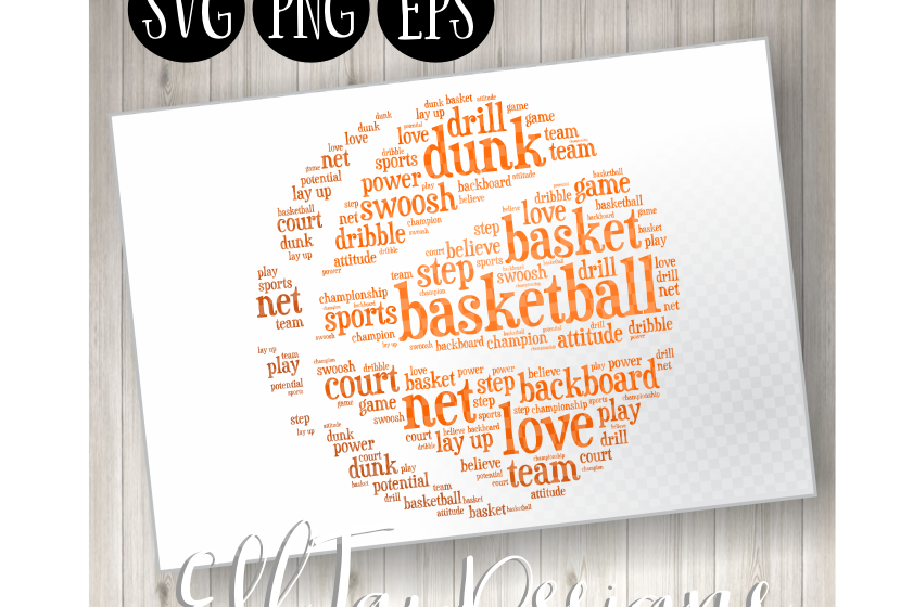 Basketball Word Art example image 1