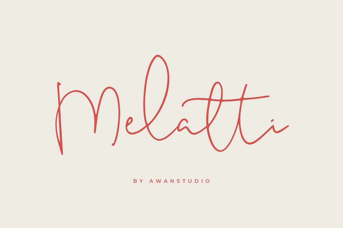 Melatti Font example image 1