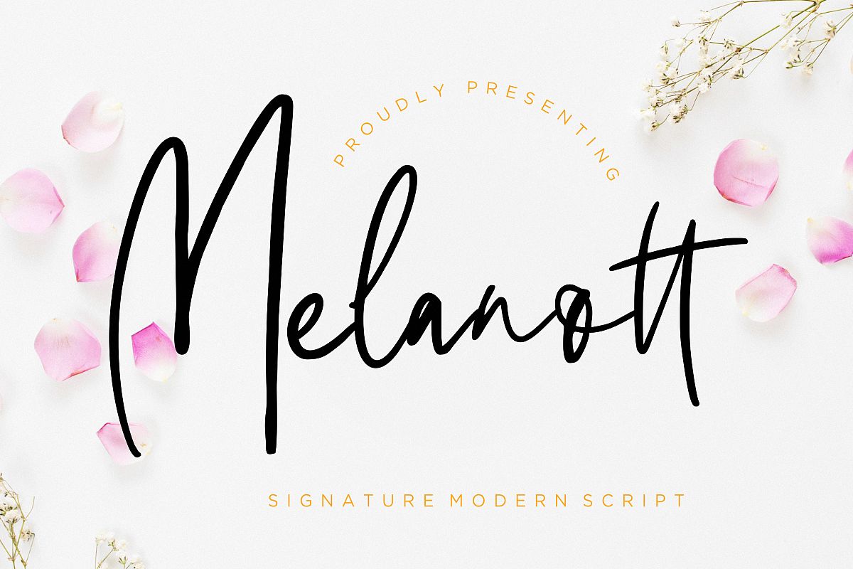 Melanott Modern Signature example image 1