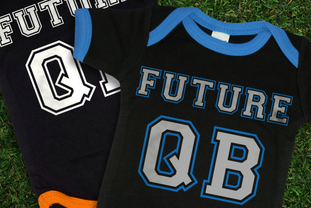 Football Future QB SVG File Cutting Template example image 1