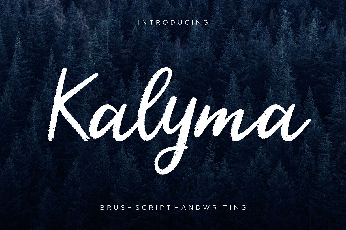 Kalyma Brush Script example image 1