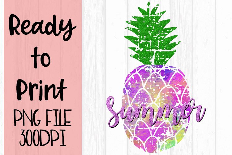 Summer Pineapple Ready to Print example image 1